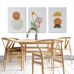Vital 3 pz Pinturas de figuras geometricas canvas