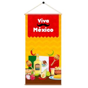 Decoracion fiesta mexicana para mujer Viva México 3