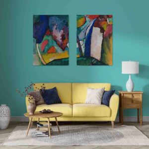 La cascada pintura en alta resolución de Wassily Kandinsky 2 pz Venta de cuadros para sala