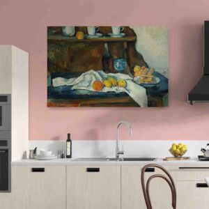 Cuadros para comedor de frutas pinturas canvas El buffet de Paul Cezanne