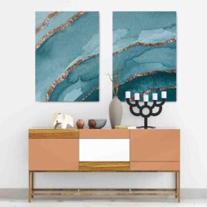 Salpicadera reluciente 2 pz Cuadros modernos para decorar