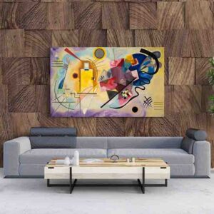 Pintura para Sala Amarillo-Rojo-Azul-Vasili Kandinski