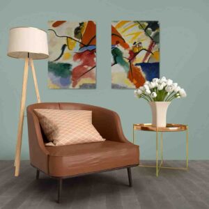 Parque-Vasili Kandinski 2 pz Cuadros decorativos para sala elegantes