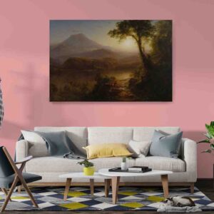 Pinturas para sala comedor Paisaje tropical de Frederic Edwin