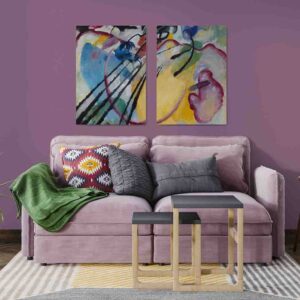 Vasili Kandinski 1912 2 pz Cuadros para salas en canvas