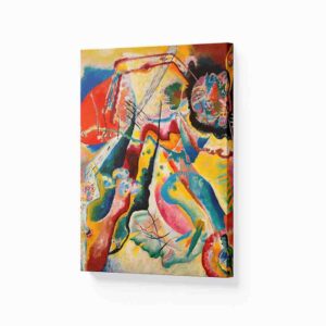 Cuadro para sala grande Pintura con mancha roja-Vasili Kandinski