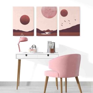 Melodioso 3 pz Pinturas modernas minimalistas canvas