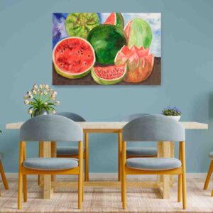 Cuadros para comedor en canvas Viva la vida de Frida Kahlo