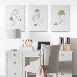 Melodía 3 pz Cuadros decorativos para recamaras modernos