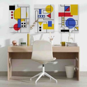 Circuito 3 pz Cuadros para comedor minimalista oferta