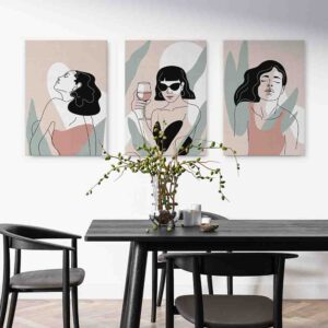 Bohemia 3 pz Pintura comedores modernas