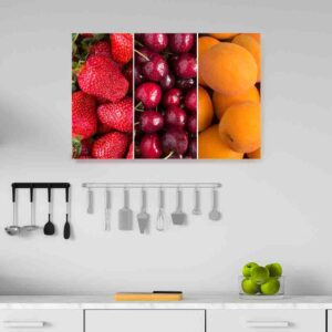 Cuadros para comedor de frutas pinturas canvas Collage de frutos rojos