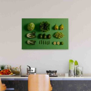Cuadros para cocina modernos canvas Collage de verduras verdes