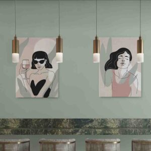 Bohemia 2 pz Pintura comedor modernas