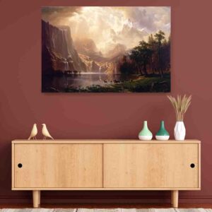 Cuadros para recamaras Entre la sierra nevada de Albert Bierstadt