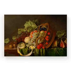 Cuadros decorativos para comedor pinturas Bodegón con canasta de frutas de Cornelis de Heem