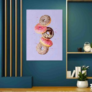 Cuadros para sala comedor decoracion pared Donas colores 1