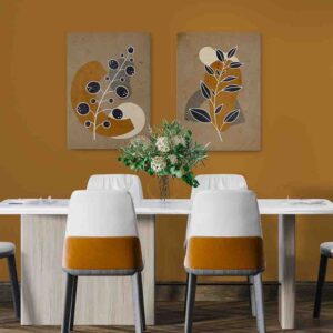 Armonía 2 pz Pinturas de arte minimalistas