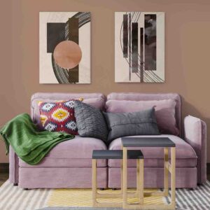 Aureola pardo 2 pz Cuadros para sala modernos minimalistas