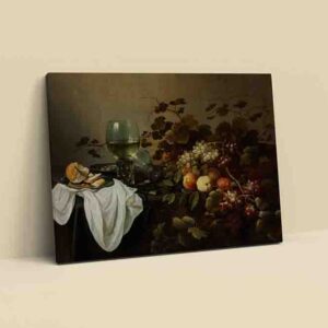 Cuadros decorativos para comedor canvas Bodegón con frutas y roemer de Pieter Claesz