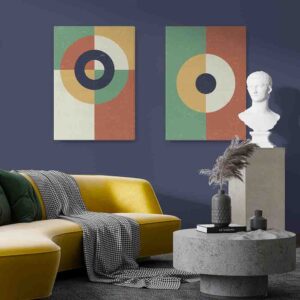 Ciclos analógicos 2 pz Cuadros minimalistas para sala oferta