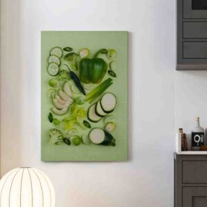 Cuadros modernos para comedor canvas Escultura con pepino