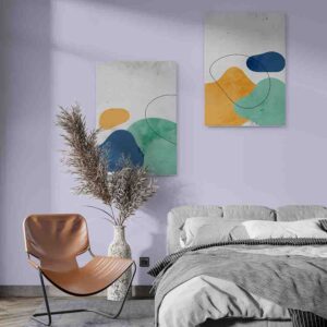 Evoluciones 2 pz Cuadros en canvas abstractos