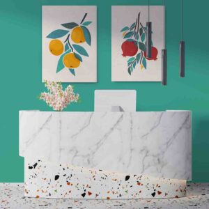 Fresca cosecha 2 pz Pinturas minimalistas canvas