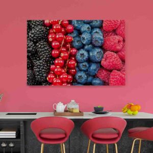 Cuadros para la cocina modernos decoracion pared Frutos rojos