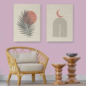 Corteza elíptica 2 pz Cuadros modernos para decorar