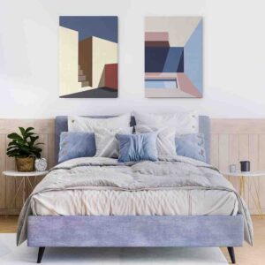 Paralelo 2 pz Cuadros minimalistas decorativos en canvas