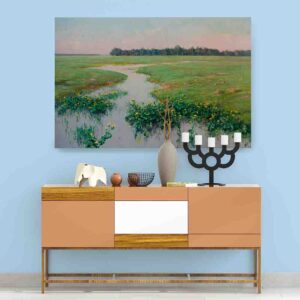 Paisajes naturales pinturas Ranúnculos de Józef Rapacki