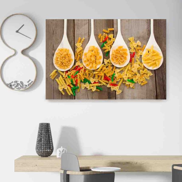 cuadros para comedor minimalista decoracion pared Variedad de pasta italiana