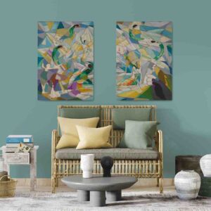Der Rosenkavalier 2 pz Pintura abstracta decoracion