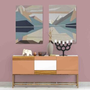 Douglas Coupland 2 pz Cuadros abstractos canvas