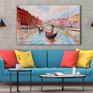 Cuadros para salas pequeñas Canal de venecia