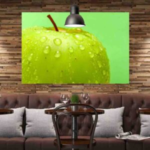Cuadros modernos de frutas para comedor decoracion pared Manzana verde