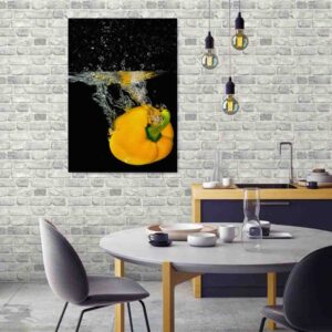 Cuadros para comedor en canvas splash verduras 1