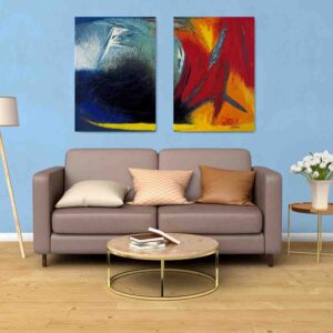 Yoo Youngkuk 2 pz Cuadros abstractos para sala canvas
