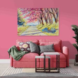 Cuadros para salas Paisaje rosa
