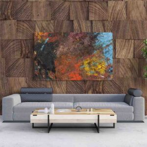 Pintura moderna para salas canvas Salpicadura multicolor