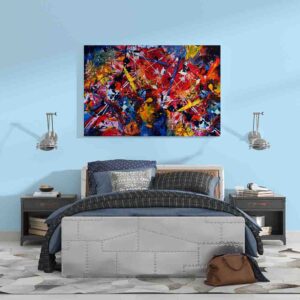 Decoracion con cuadro moderno Abstracto vistoso