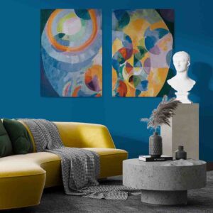 Sol y Luna-Robert Delaunay 2 pz Pinturas para sala