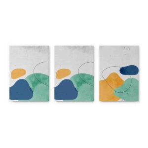 Evoluciones 3 pz Cuadros en canvas abstractos