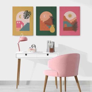 Peldaño Eterno 3 pz Cuadros modernos en canvas