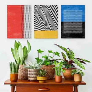 Curvas ibéricas 3 pz Cuadro para decorar moderno