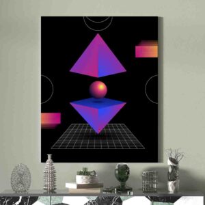 Cuadro canva minimalista Simétrico