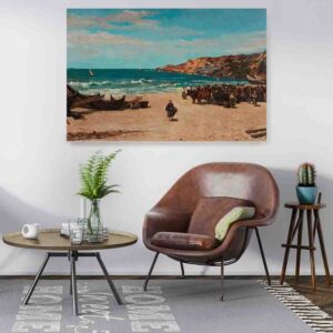Cuadro De Mar pinturas Nazaré beach Joao Rodrigues Vieira