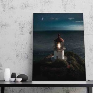 Pintura Del Mar en canvas Toma aérea de un faro