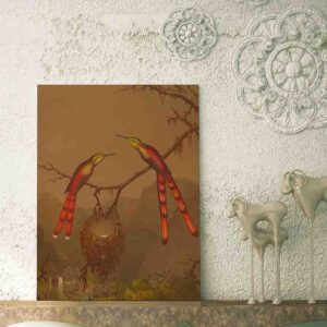Cuadro De Colibrí decoracion pared  Brazilian Hummingbirds de Martin Johnson Heade